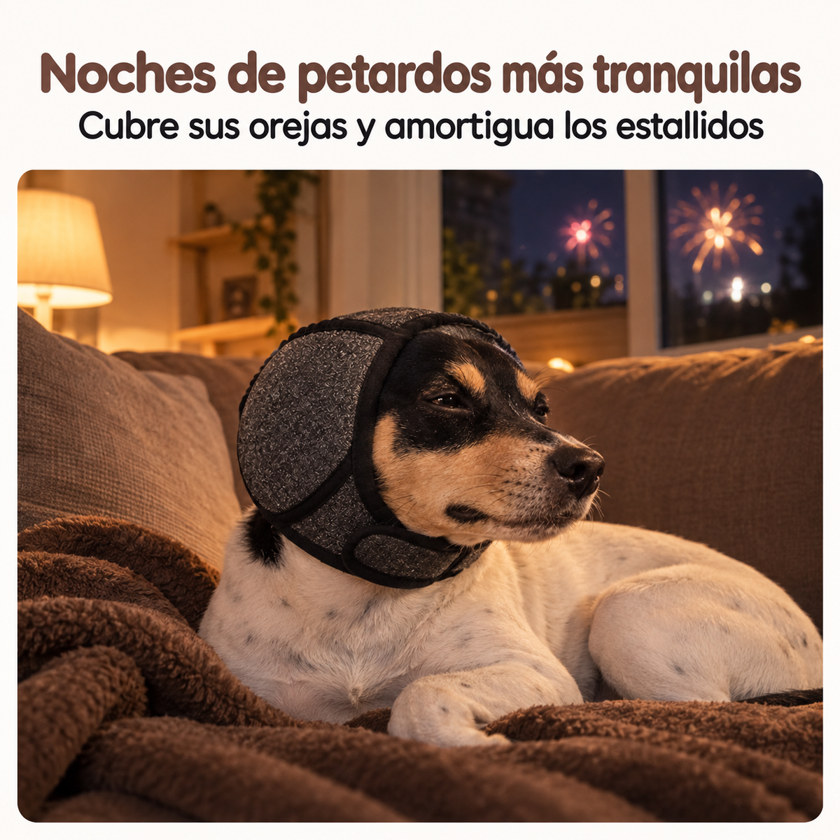 Orejeras calmantes antirruido para perros